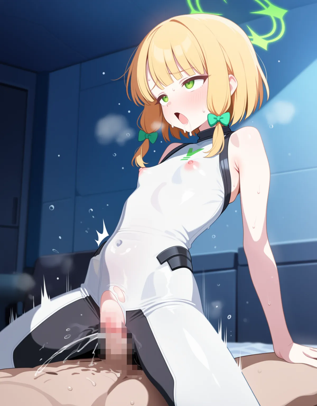 【ブルーアーカイブエロ画像】ミドリが臨戦のぴっちり衣装で独占欲丸出しのセックスおねだり！姉よりしっとりねっとりフェラから媚びまくるメス猫を調教してしまう！ - PAGE 029