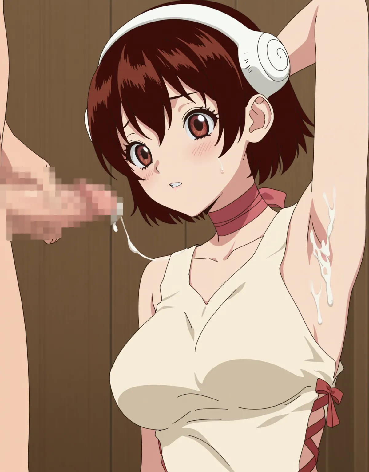 【Dr.STONEエロ画像】ユズリハが複数の男と凌辱気味にセックス！ - PAGE 050