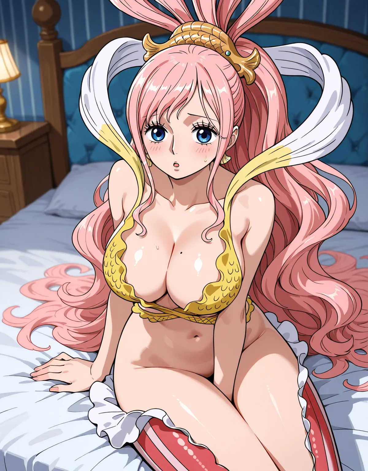 【ワンピースエロ画像】しらほしが人間サイズになって爆乳揺らしながらチンポ挿入！ - PAGE 005