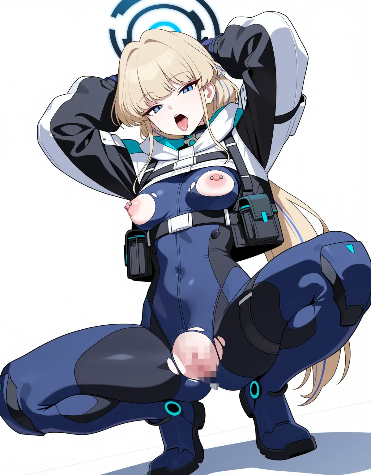 【ブルーアーカイブエロ画像】トキが臨戦スーツを破られアヘ顔晒しながらセックスしちゃう！ - PAGE 007