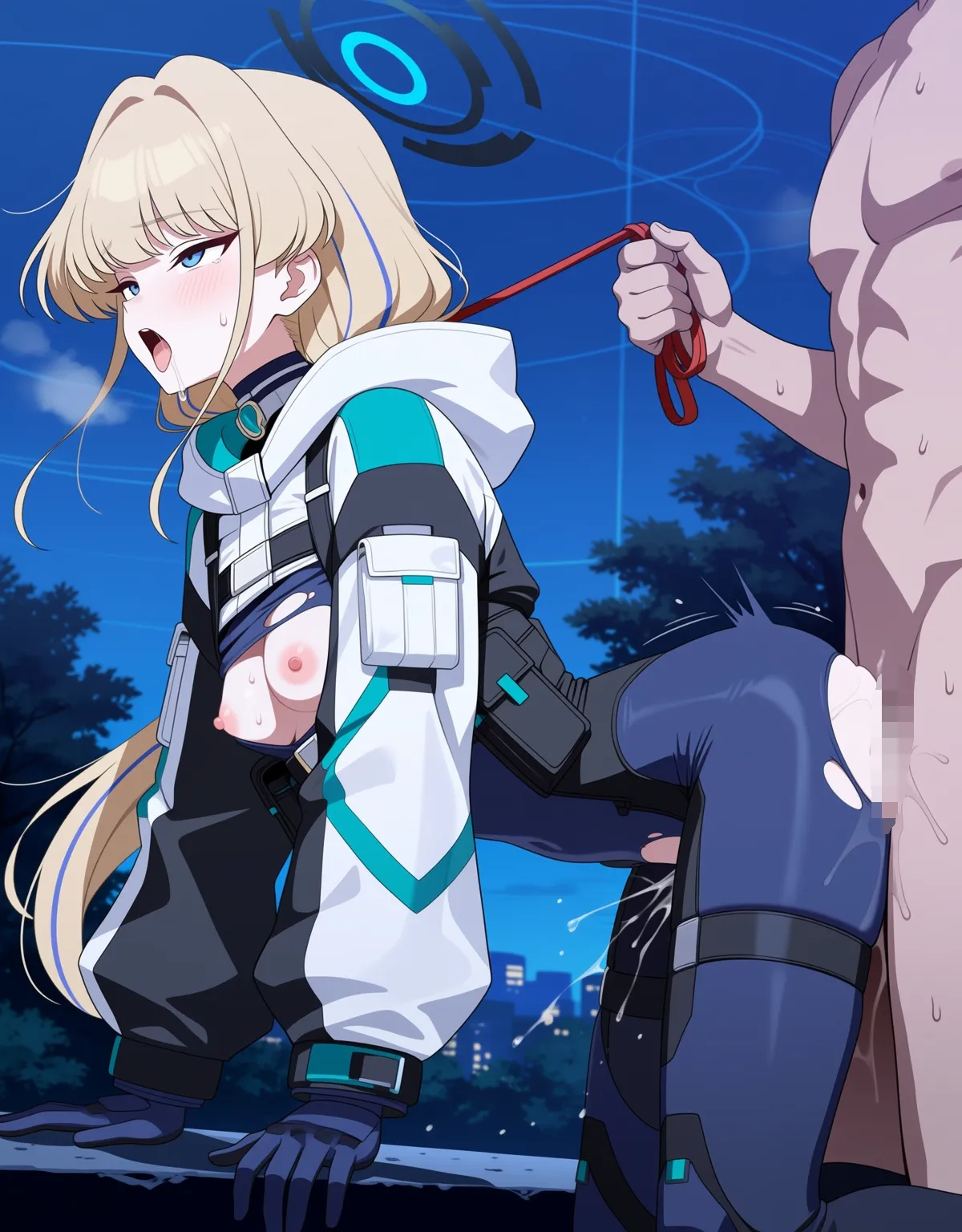 【ブルーアーカイブエロ画像】トキが臨戦スーツを破られアヘ顔晒しながらセックスしちゃう！ - PAGE 036