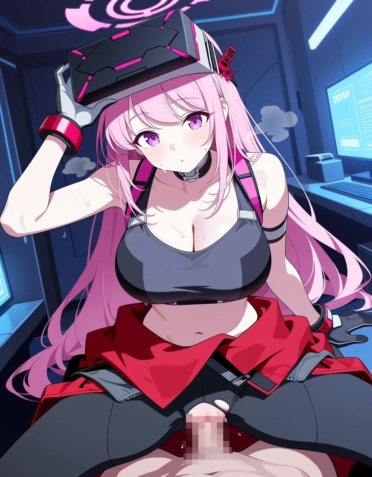 【ブルーアーカイブエロ画像】エイミが暑がらずに巨乳を堪能させてくれる甘々セックスに連続射精！ - PAGE 036