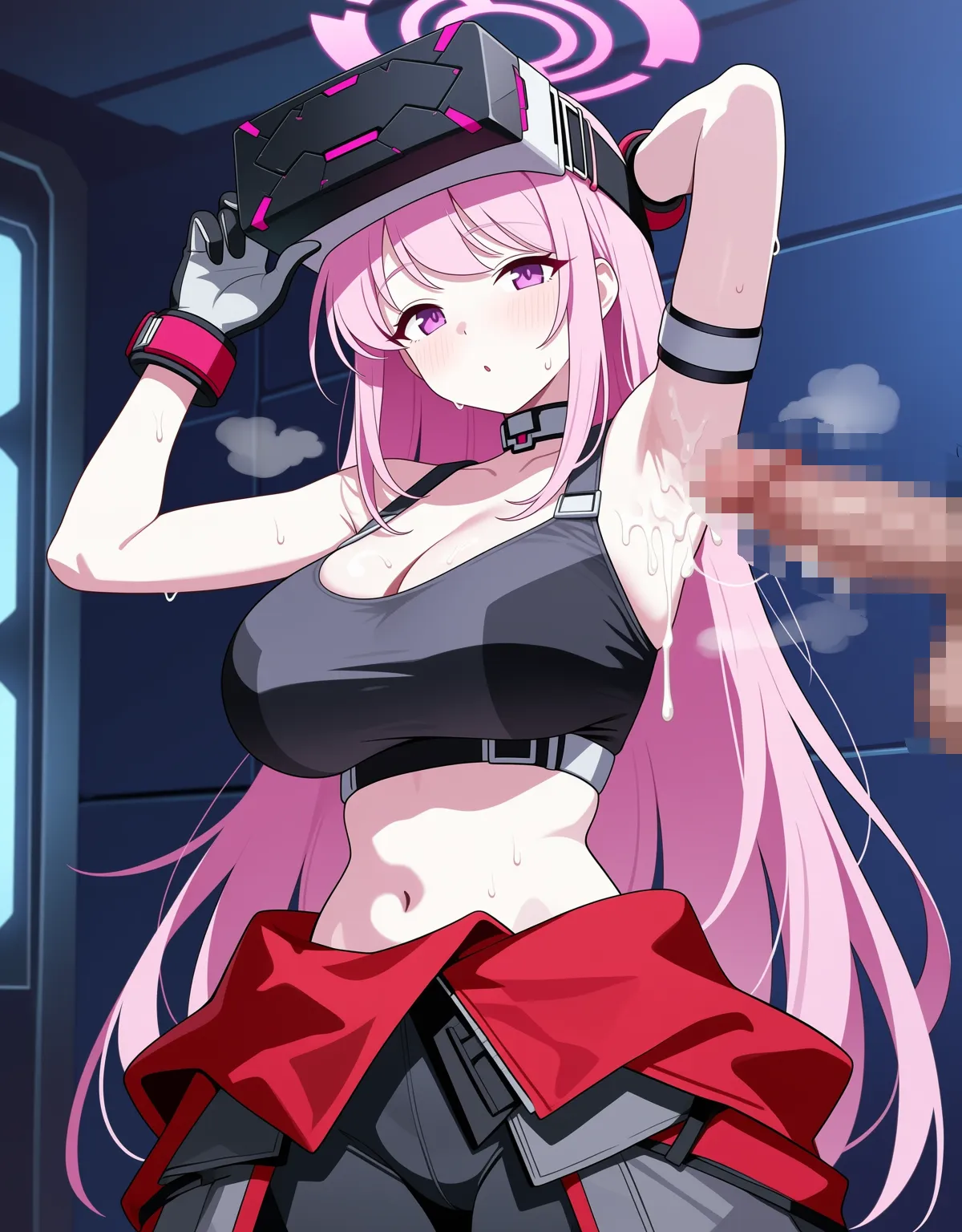 【ブルーアーカイブエロ画像】エイミが暑がらずに巨乳を堪能させてくれる甘々セックスに連続射精！ - PAGE 050
