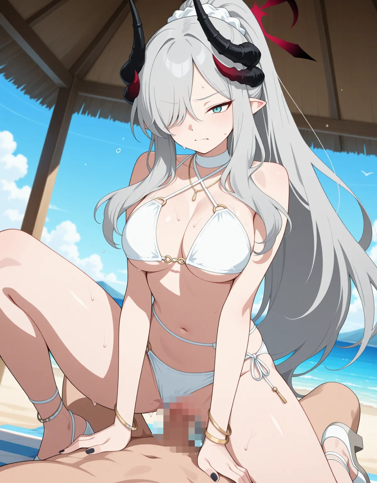 【ブルーアーカイブエロ画像】マコトが立場を忘れメスとして水着セックスしまくる！ - PAGE 044
