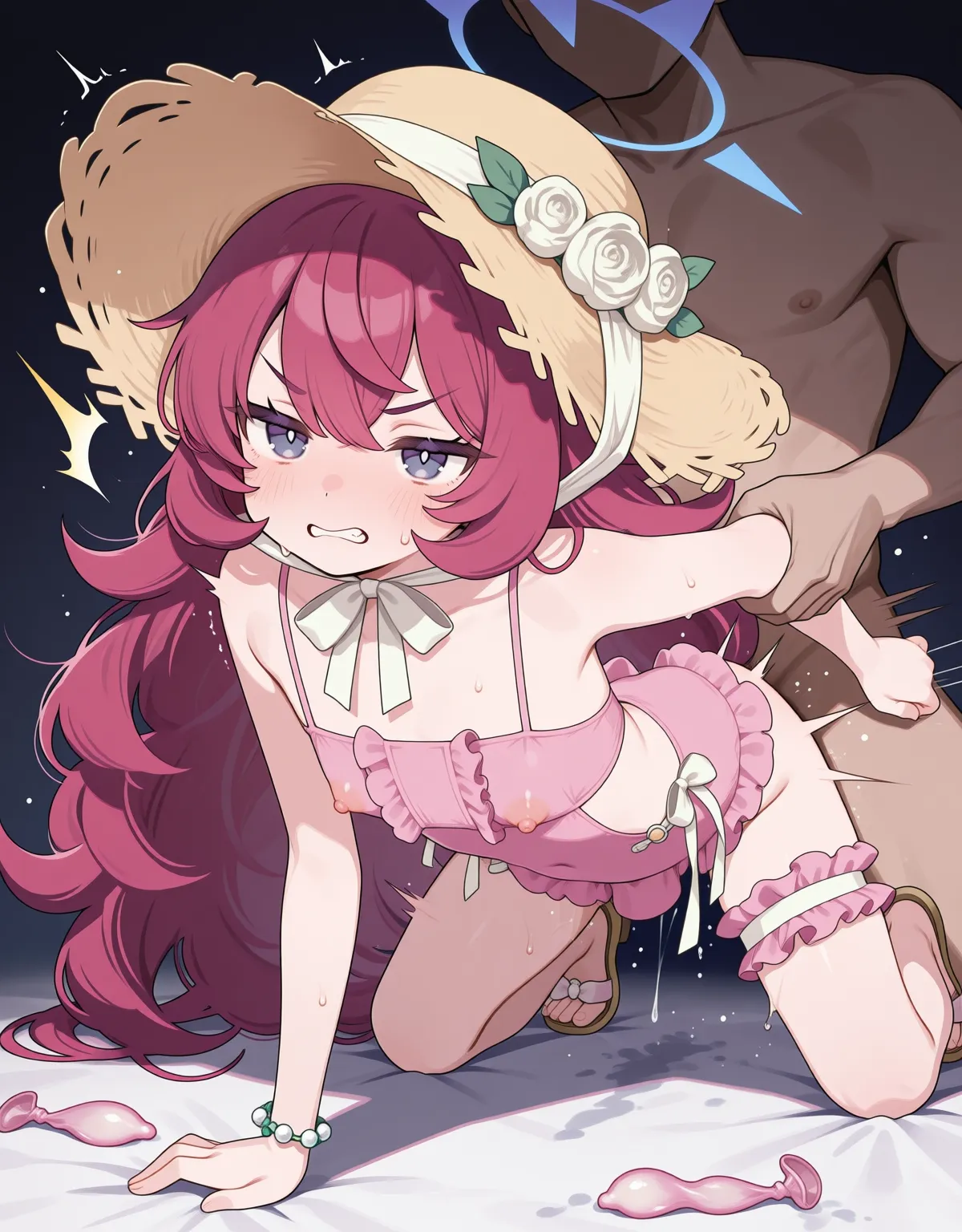 【ブルーアーカイブエロ画像】イロハがダルそうにしながらもノリノリ水着セックス！ - PAGE 018