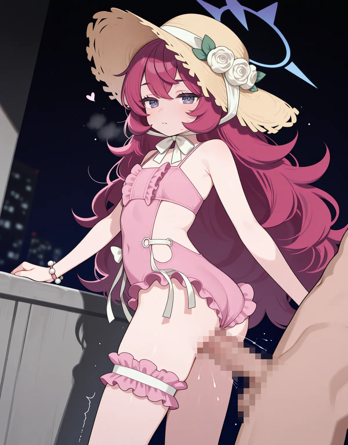 【ブルーアーカイブエロ画像】イロハがダルそうにしながらもノリノリ水着セックス！ - PAGE 041