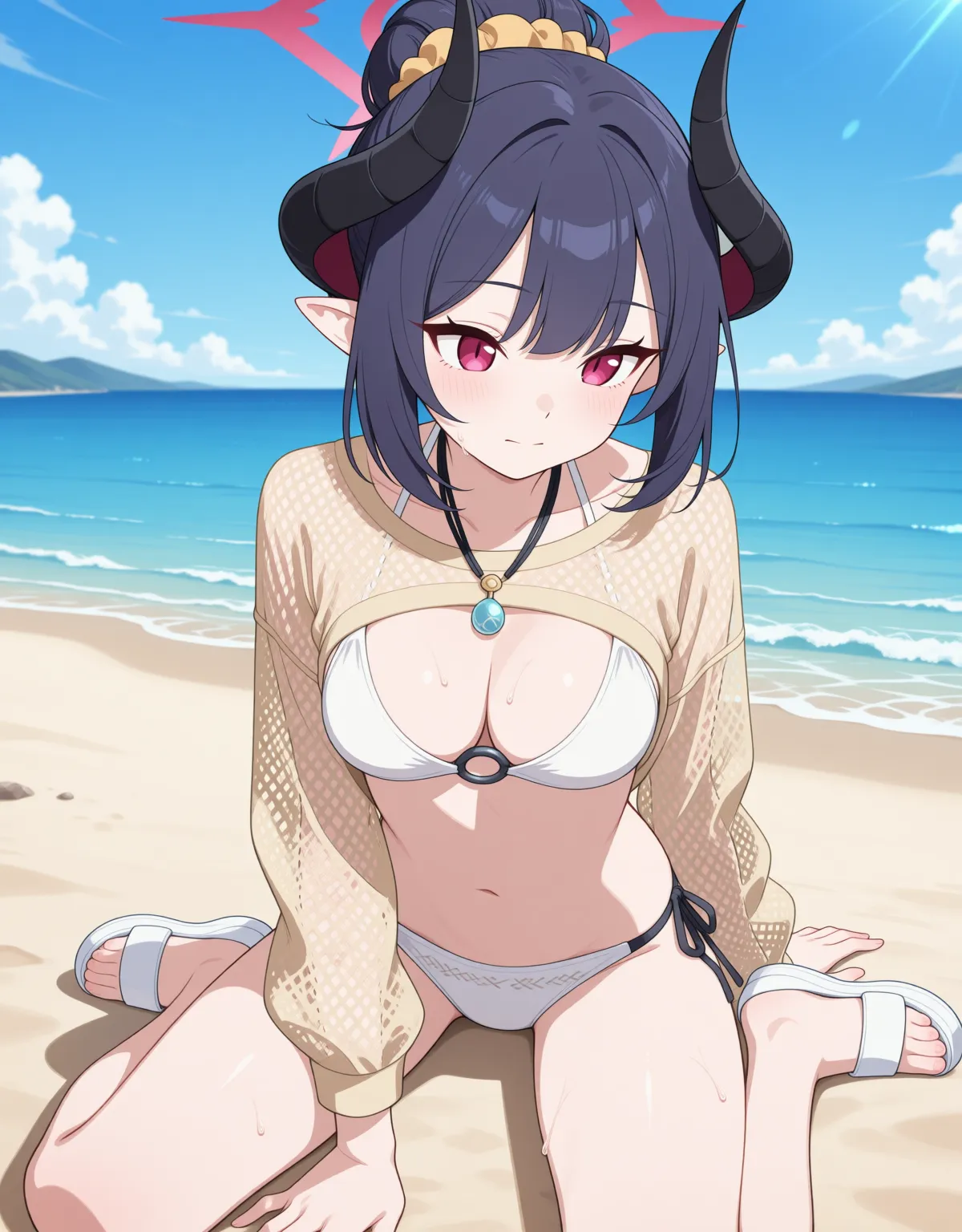 【ブルーアーカイブエロ画像】チアキがノリよくセックスしちゃって予想外にイキまくる！