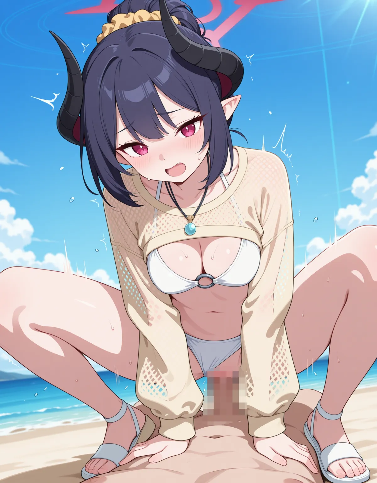 【ブルーアーカイブエロ画像】チアキがノリよくセックスしちゃって予想外にイキまくる！ - PAGE 044