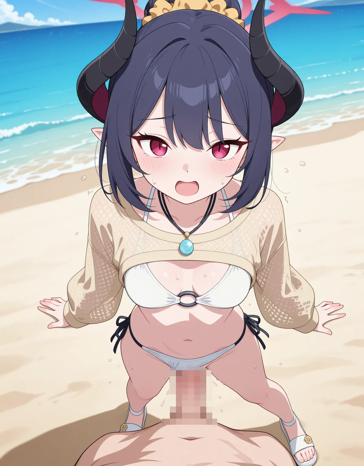 【ブルーアーカイブエロ画像】チアキがノリよくセックスしちゃって予想外にイキまくる！ - PAGE 045