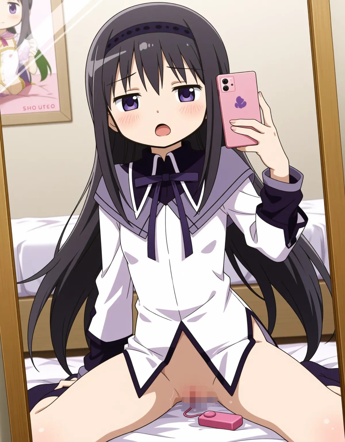 【まどマギエロ画像】ほむらのクールな表情が崩れてわからせられる！ - PAGE 009