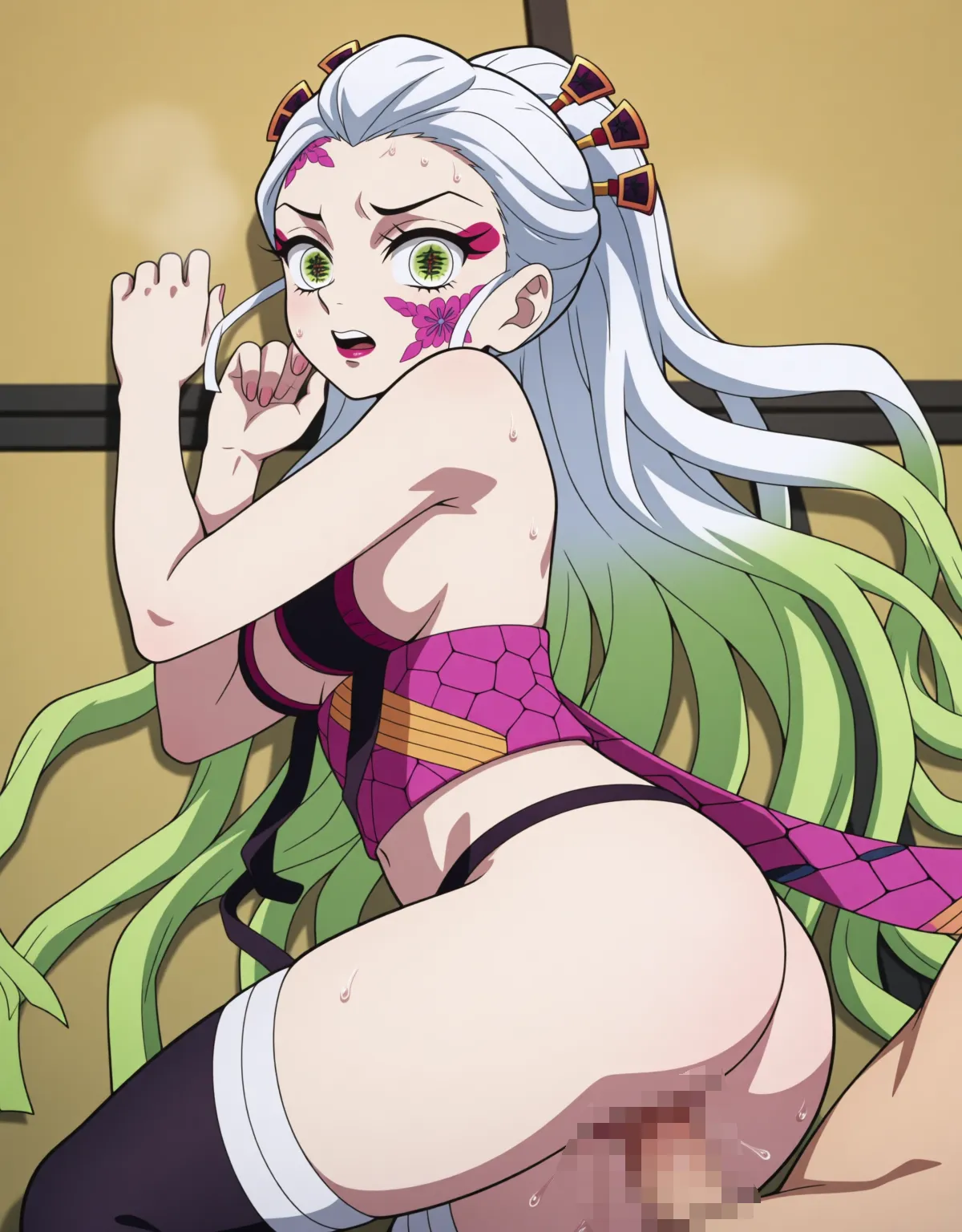 【鬼滅の刃エロ画像】堕姫が無様にセックスで喘ぐ！ - PAGE 039