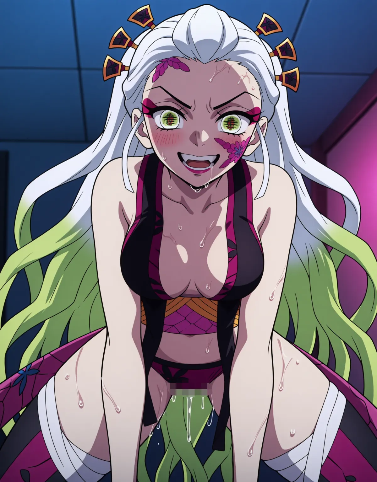 【鬼滅の刃エロ画像】堕姫が無様にセックスで喘ぐ！ - PAGE 050