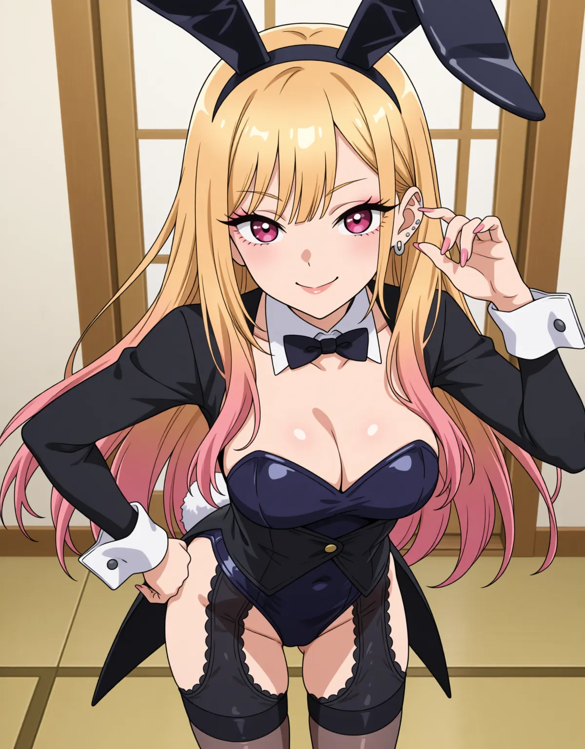 【着せ恋エロ画像】喜多川海夢がバニー姿でノリノリセックス！ - PAGE 001