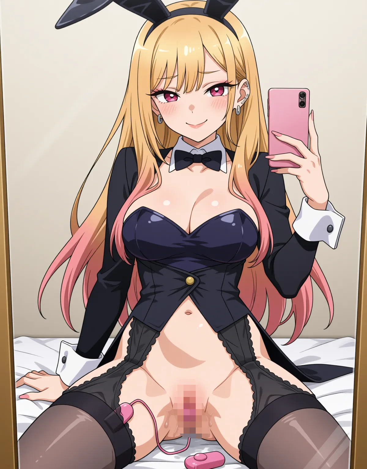 【着せ恋エロ画像】喜多川海夢がバニー姿でノリノリセックス！ - PAGE 010