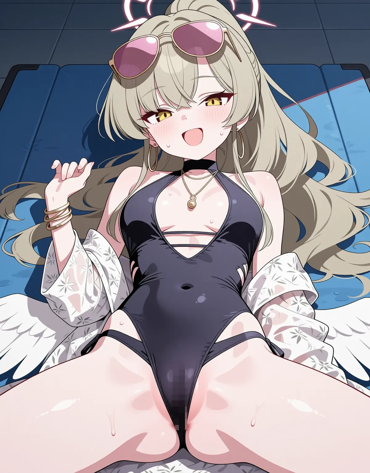 【ブルーアーカイブエロ画像】ナギサが清楚ながらもエロ水着でセックス！ - PAGE 021