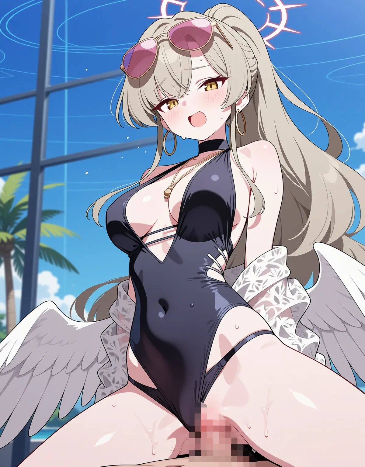 【ブルーアーカイブエロ画像】ナギサが清楚ながらもエロ水着でセックス！ - PAGE 043
