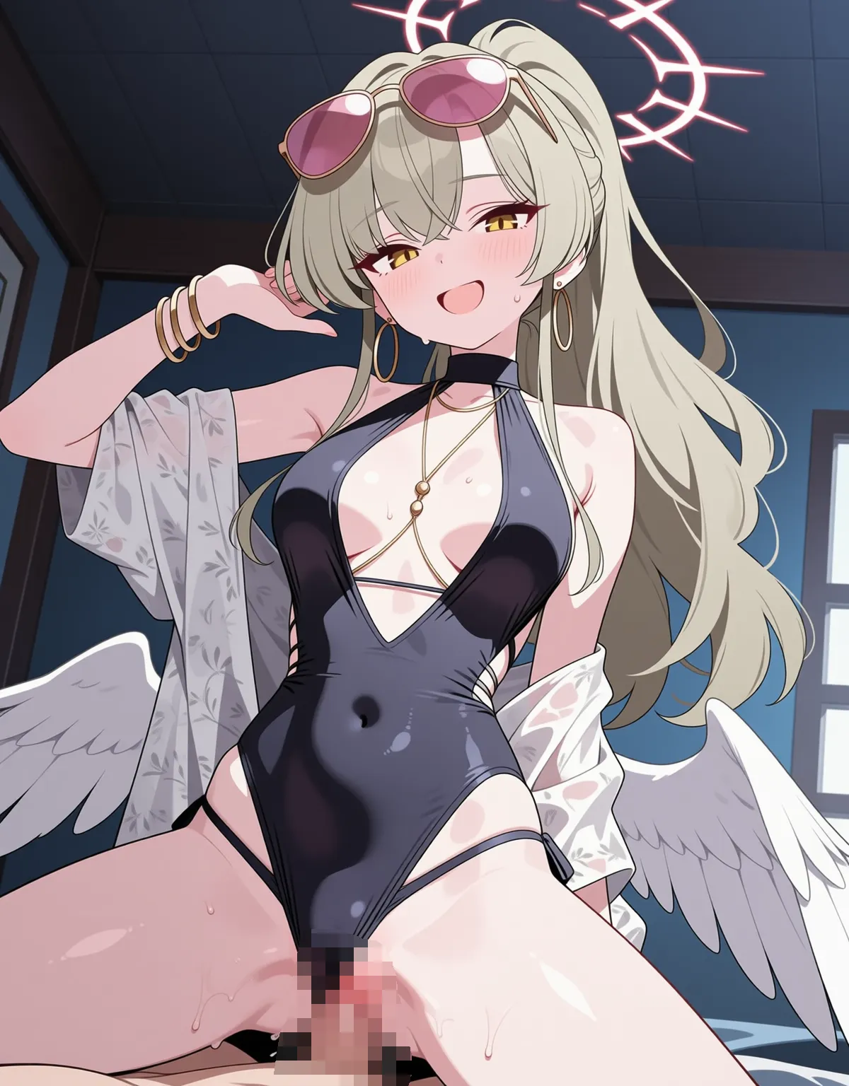 【ブルーアーカイブエロ画像】ナギサが清楚ながらもエロ水着でセックス！ - PAGE 046